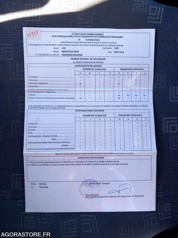 MERCEDES SPRINTER N°052018 - Minibús, Furgoneta de pasajeros: foto 5 MERCEDES SPRINTER N°052018 - Minibús, Furgoneta de pasajeros: foto 5