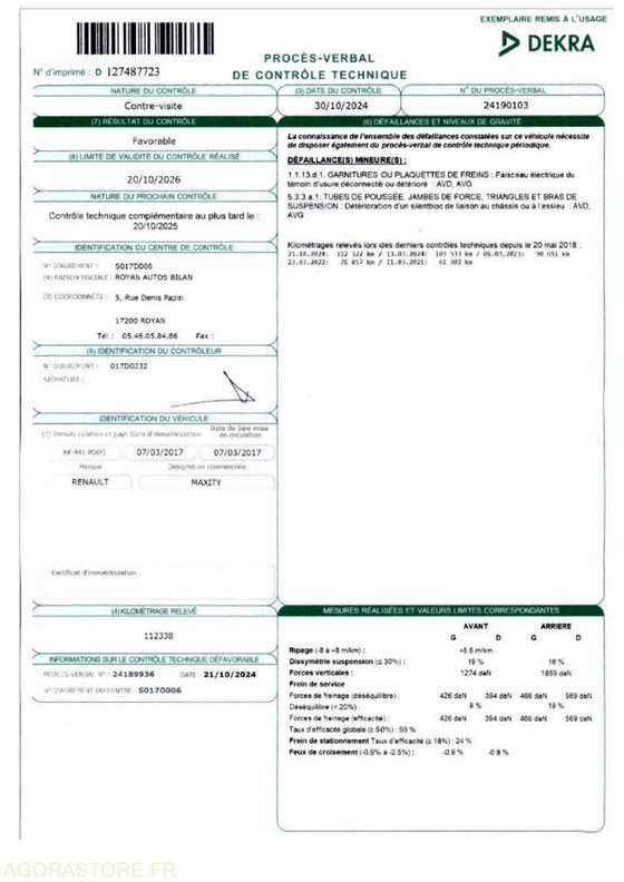 Furgoneta basculante RENAULT MAXITY | MINI B.O.M | 112370 kms | 2017: foto 15