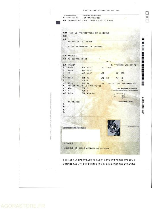 Furgoneta basculante RENAULT MAXITY | MINI B.O.M | 112370 kms | 2017: foto 16