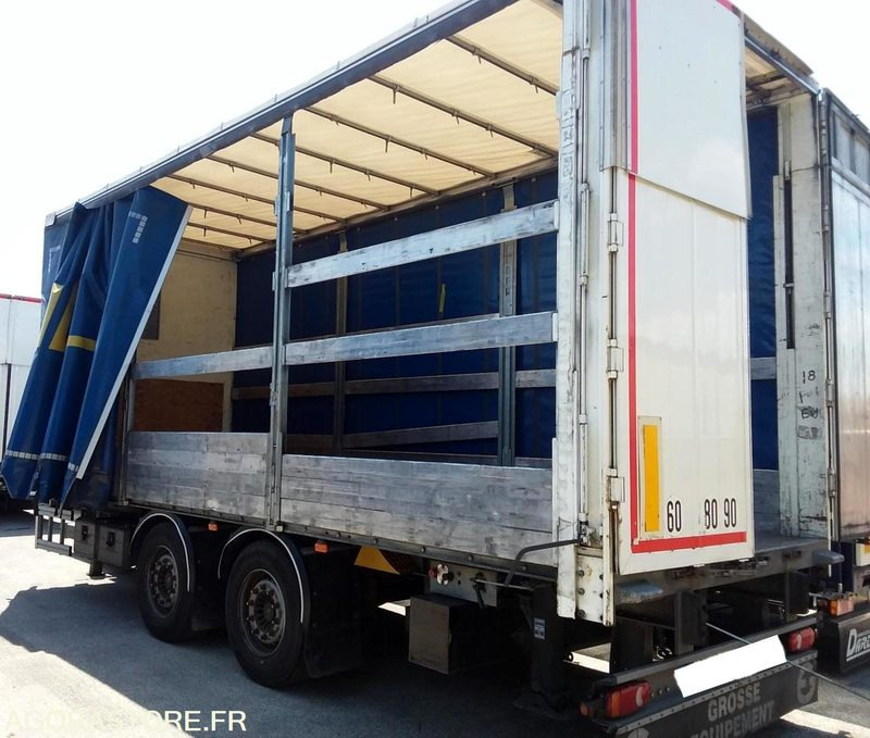SEMI REMORQUE PLSC 18T - TOIT RELEVABLE - RIDEAUX COULISSANTS - Semirremolque: foto 1 SEMI REMORQUE PLSC 18T - TOIT RELEVABLE - RIDEAUX COULISSANTS - Semirremolque: foto 1