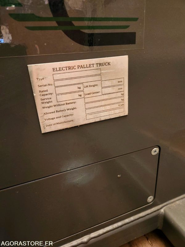 Transpalette électrique 1500kg - neuf - Transpaleta: foto 2 Transpalette électrique 1500kg - neuf - Transpaleta: foto 2