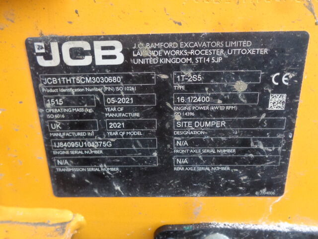 Minidumper JCB 1T-2S5: foto 12 Minidumper JCB 1T-2S5: foto 12