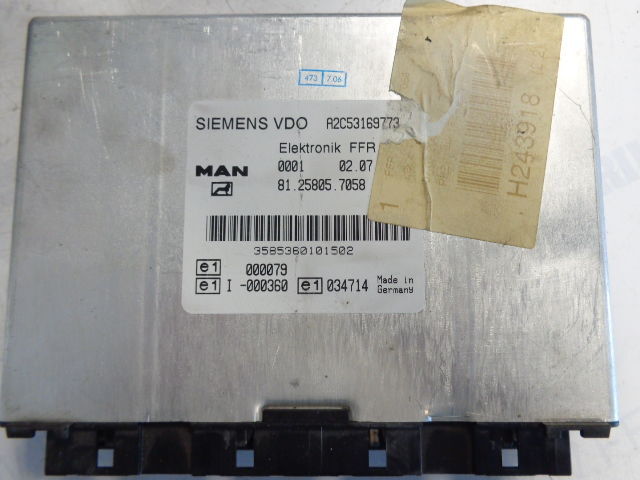MAN elektronik FFR control unit (WORLDWIDE DELIVERY) - Unidad de control para Camión: foto 1 MAN elektronik FFR control unit (WORLDWIDE DELIVERY) - Unidad de control para Camión: foto 1