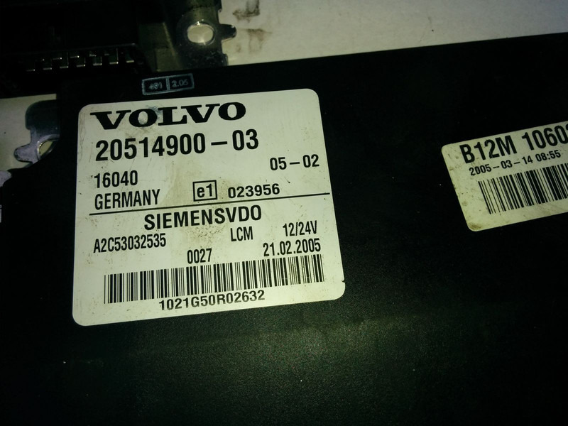 Volvo Siemts VDO 20514900-03 20569213-P03. 20744283-01. 20865208-02. - Unidad de control: foto 4 Volvo Siemts VDO 20514900-03 20569213-P03. 20744283-01. 20865208-02. - Unidad de control: foto 4