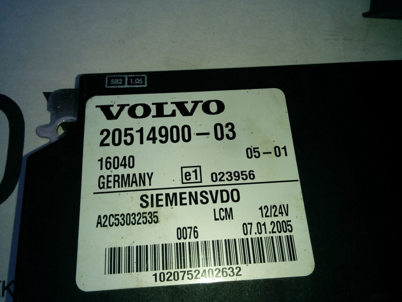Volvo Siemts VDO 20514900-03 20569213-P03. 20744283-01. 20865208-02. - Unidad de control: foto 3 Volvo Siemts VDO 20514900-03 20569213-P03. 20744283-01. 20865208-02. - Unidad de control: foto 3
