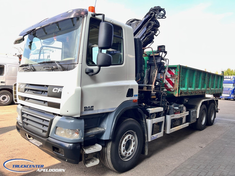 DAF CF 85.410 ATE, Hiab 166, 6x4 Big axle, Steel spring - Camión multibasculante, Camión grúa: foto 3 DAF CF 85.410 ATE, Hiab 166, 6x4 Big axle, Steel spring - Camión multibasculante, Camión grúa: foto 3