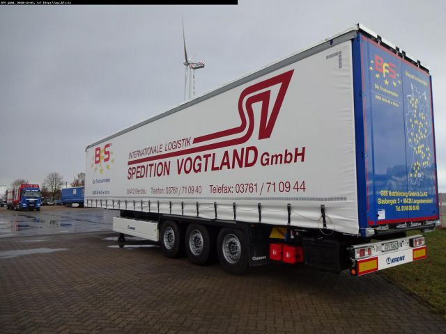 Krone Sattelauflieger SDP 27 eLB4-CS Krone, Schiebever - Semirremolque lona: foto 3 Krone Sattelauflieger SDP 27 eLB4-CS Krone, Schiebever - Semirremolque lona: foto 3