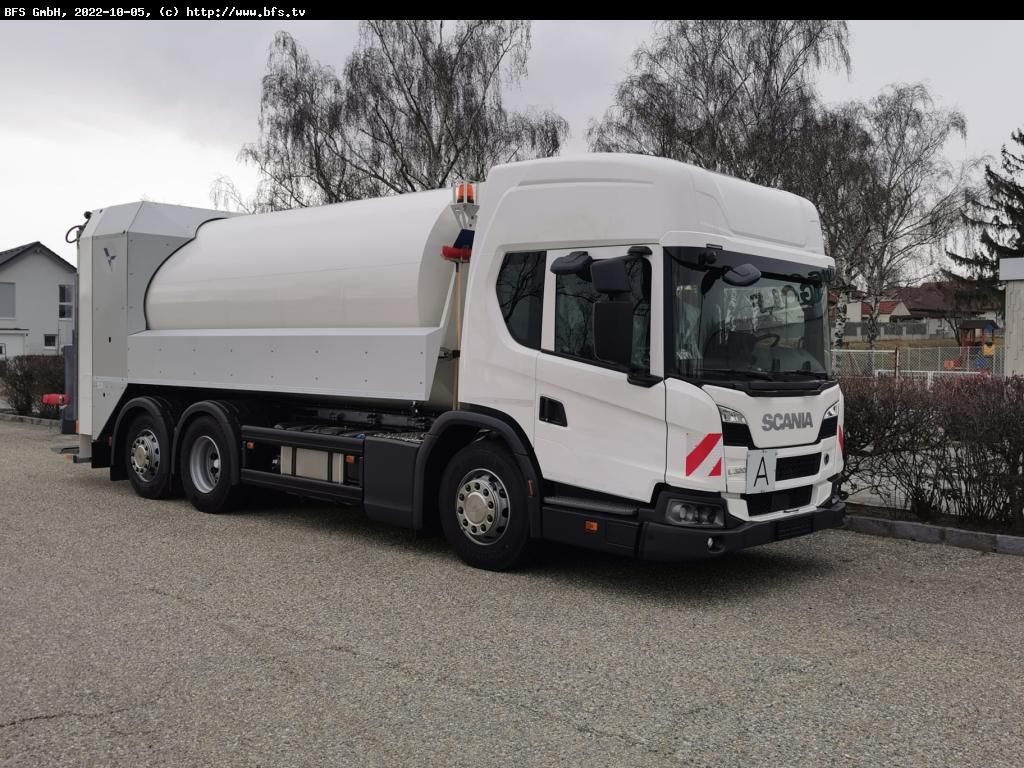 Scania L320 B6x2*4NB HS HL ROTOlympus Typ 205/20,0 Nake - Camión de basura: foto 1 Scania L320 B6x2*4NB HS HL ROTOlympus Typ 205/20,0 Nake - Camión de basura: foto 1