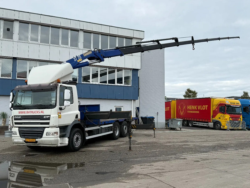 DAF CF 85 6X2 EURO 5 + HMF 37 TON/M + REMOTE CONTROL - Camión caja abierta, Camión grúa: foto 1 DAF CF 85 6X2 EURO 5 + HMF 37 TON/M + REMOTE CONTROL - Camión caja abierta, Camión grúa: foto 1