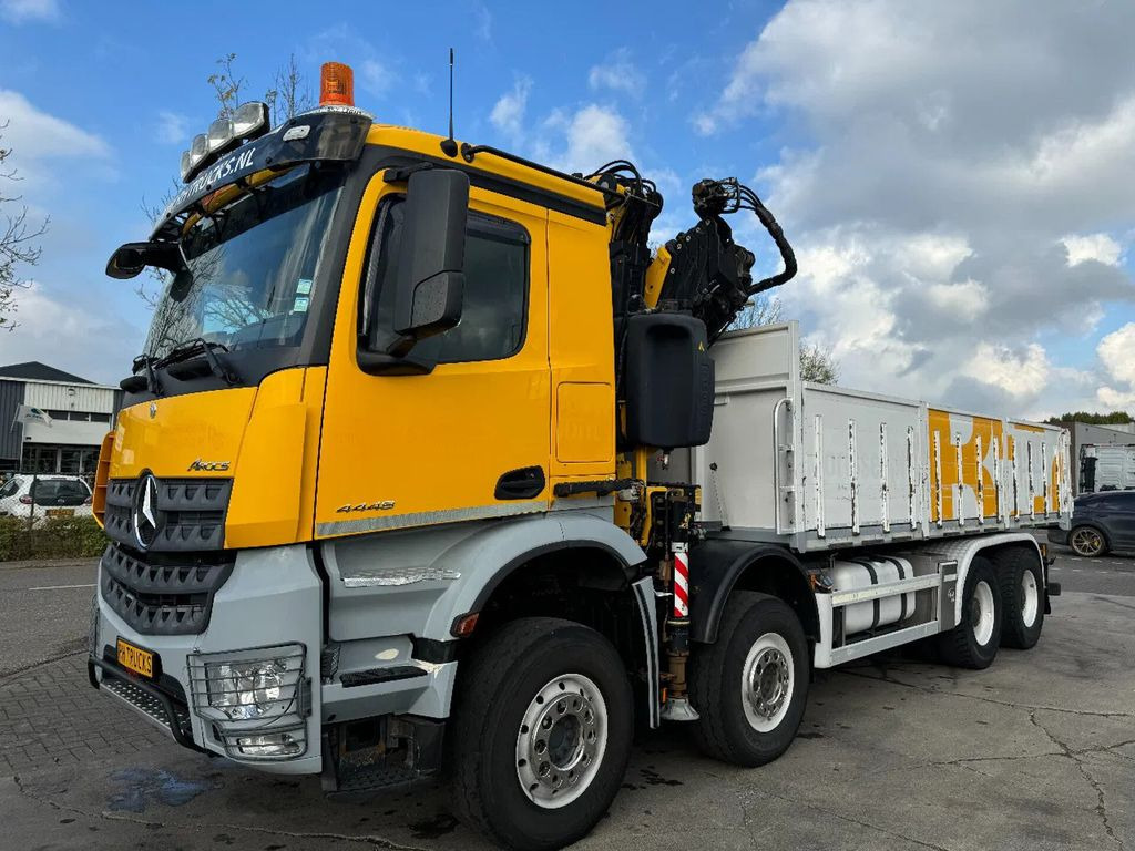 Camión caja abierta, Camión grúa Mercedes-Benz Actros 4448 - 8X4 + EURO 6 + FASSI F315 + REMOTE: foto 14