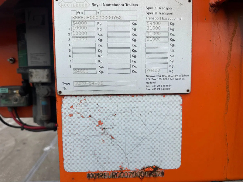 Nooteboom EURO 54-03 3 AXLE STEERING 5,3 METER EXTENDABLE - Semirremolque góndola rebajadas: foto 4 Nooteboom EURO 54-03 3 AXLE STEERING 5,3 METER EXTENDABLE - Semirremolque góndola rebajadas: foto 4