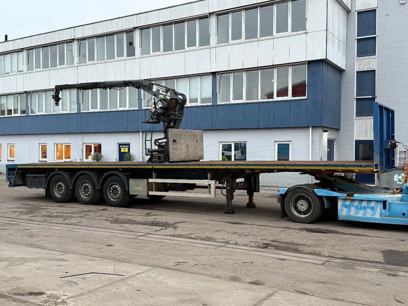 Royen RS3H4 + KENNIS CRANE - 3 AXLE - SAF - Semirremolque plataforma/ Caja abierta: foto 1 Royen RS3H4 + KENNIS CRANE - 3 AXLE - SAF - Semirremolque plataforma/ Caja abierta: foto 1