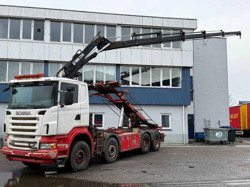 Scania R500 V8 8X4 + HIAB 220-5 + REMOTE + CABLELIFT - FULL STEEL SUSP. MANUAL GEAR. BIG AXLES - Camión grúa: foto 2 Scania R500 V8 8X4 + HIAB 220-5 + REMOTE + CABLELIFT - FULL STEEL SUSP. MANUAL GEAR. BIG AXLES - Camión grúa: foto 2