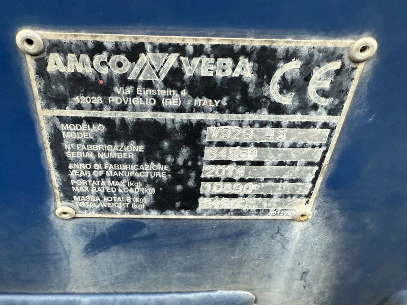 Semirremolque plataforma/ Caja abierta TURBO'S HOET 3 AXLE + AMCO-VEBA V929 6S CRANE + REMOTE: foto 12 Semirremolque plataforma/ Caja abierta TURBO'S HOET 3 AXLE + AMCO-VEBA V929 6S CRANE + REMOTE: foto 12