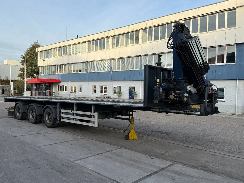 TURBO'S HOET 3 AXLE + AMCO-VEBA V929 6S CRANE + REMOTE - Semirremolque plataforma/ Caja abierta: foto 2 TURBO'S HOET 3 AXLE + AMCO-VEBA V929 6S CRANE + REMOTE - Semirremolque plataforma/ Caja abierta: foto 2
