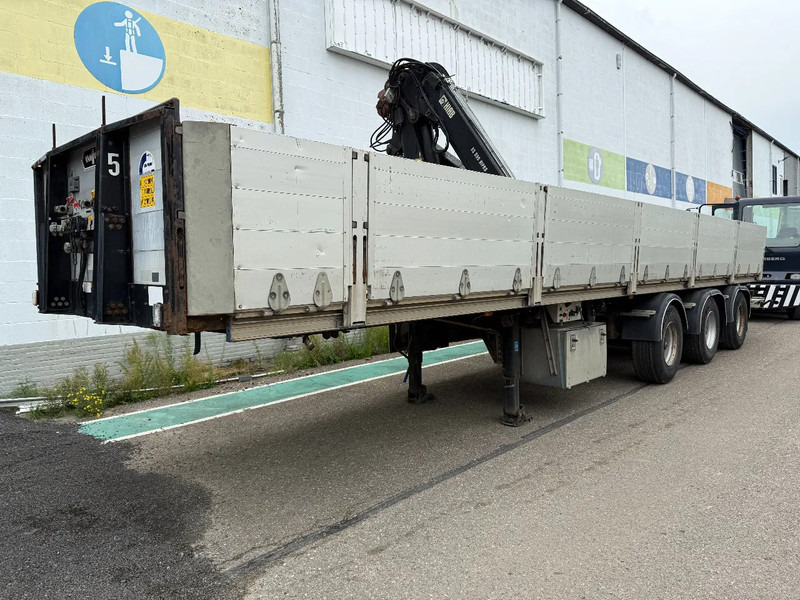 Van Hool VHLO-205 AN, HIAB 099E-1HIPRO - Semirremolque plataforma/ Caja abierta: foto 1 Van Hool VHLO-205 AN, HIAB 099E-1HIPRO - Semirremolque plataforma/ Caja abierta: foto 1