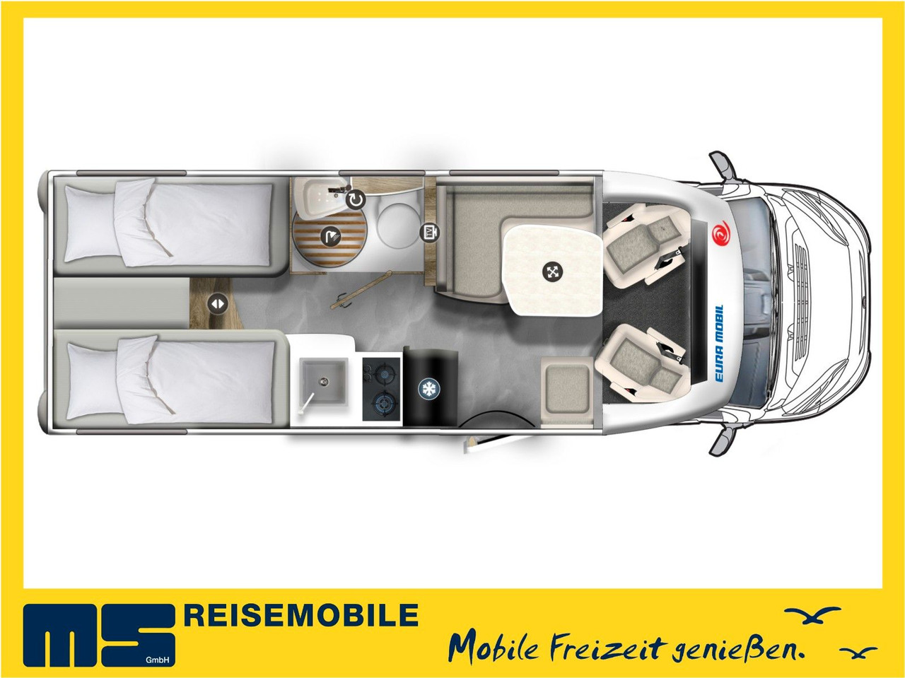 HYMER / ERIBA / HYMERCAR EXSIS T 588 / SAT / AHK / NAVI / EINZELBETTEN - Autocaravana perfilada: foto 2 HYMER / ERIBA / HYMERCAR EXSIS T 588 / SAT / AHK / NAVI / EINZELBETTEN - Autocaravana perfilada: foto 2