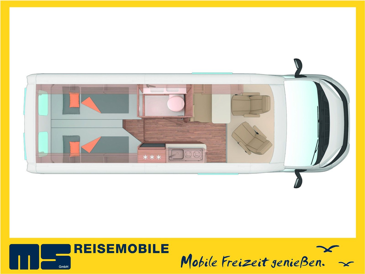 Weinsberg CARABUS 630 ME-EDITION FIRE /-2026-/EINZELBETTEN - Cámper: foto 2 Weinsberg CARABUS 630 ME-EDITION FIRE /-2026-/EINZELBETTEN - Cámper: foto 2