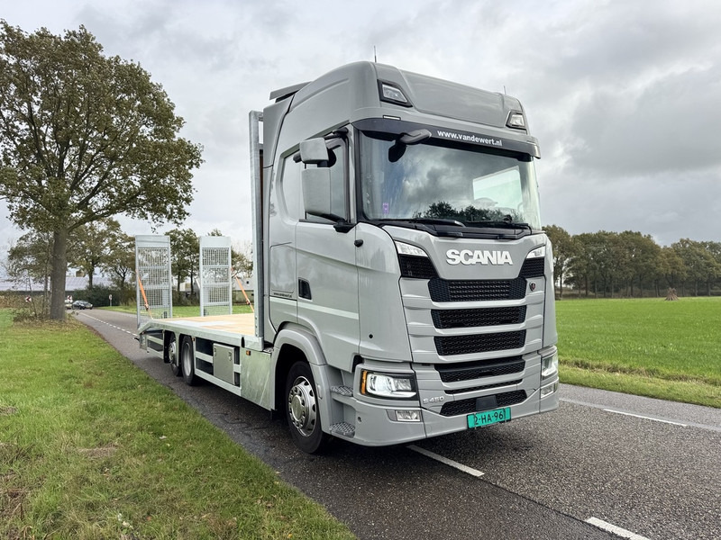 Scania S450 NGS 6X2 Machine Transporter / Oprij Vrachtwagen Euro 6 Automaat - Full Air - 2019 - Camión portavehículos: foto 4 Scania S450 NGS 6X2 Machine Transporter / Oprij Vrachtwagen Euro 6 Automaat - Full Air - 2019 - Camión portavehículos: foto 4
