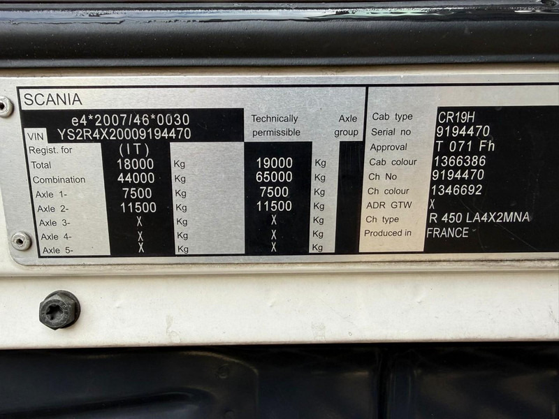 Cabeza tractora Scania R450 Highline Opticruise + Retarder: foto 9 Cabeza tractora Scania R450 Highline Opticruise + Retarder: foto 9