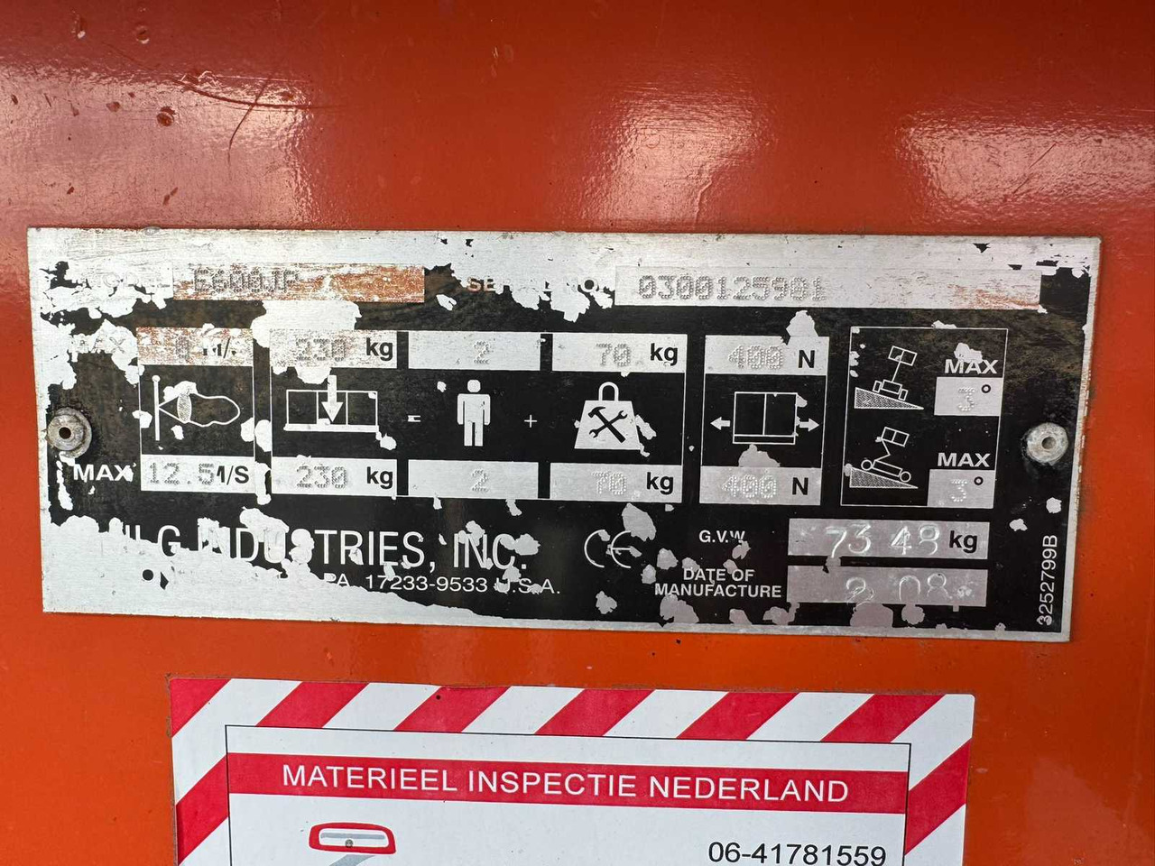 Plataforma elevadora 2008 JLG 600JP AERIAL WORK PLATFORM: foto 24