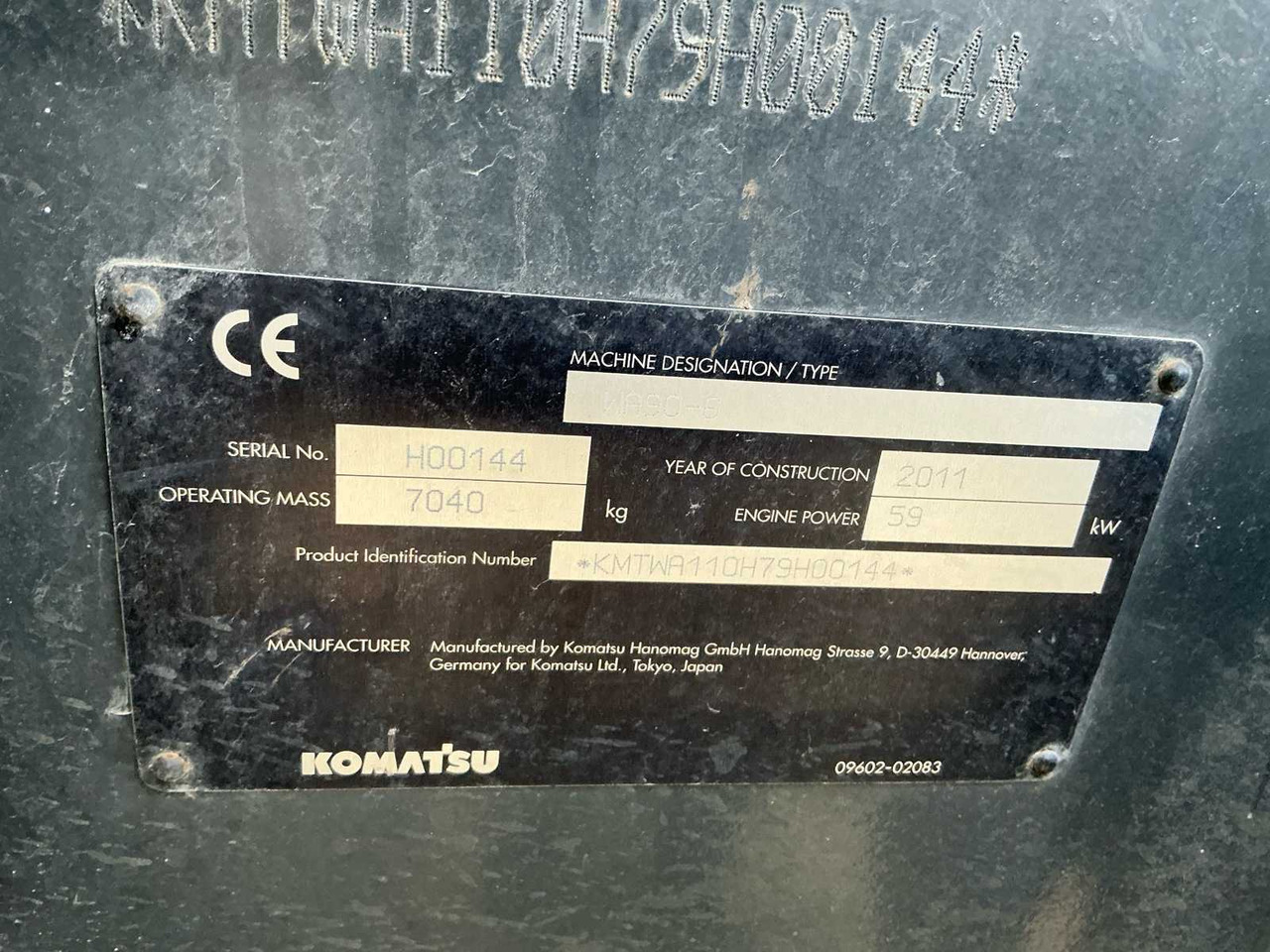 2011 KOMATSU FASTRAC WA90 SHOVEL - Cargadora de ruedas: foto 5 2011 KOMATSU FASTRAC WA90 SHOVEL - Cargadora de ruedas: foto 5