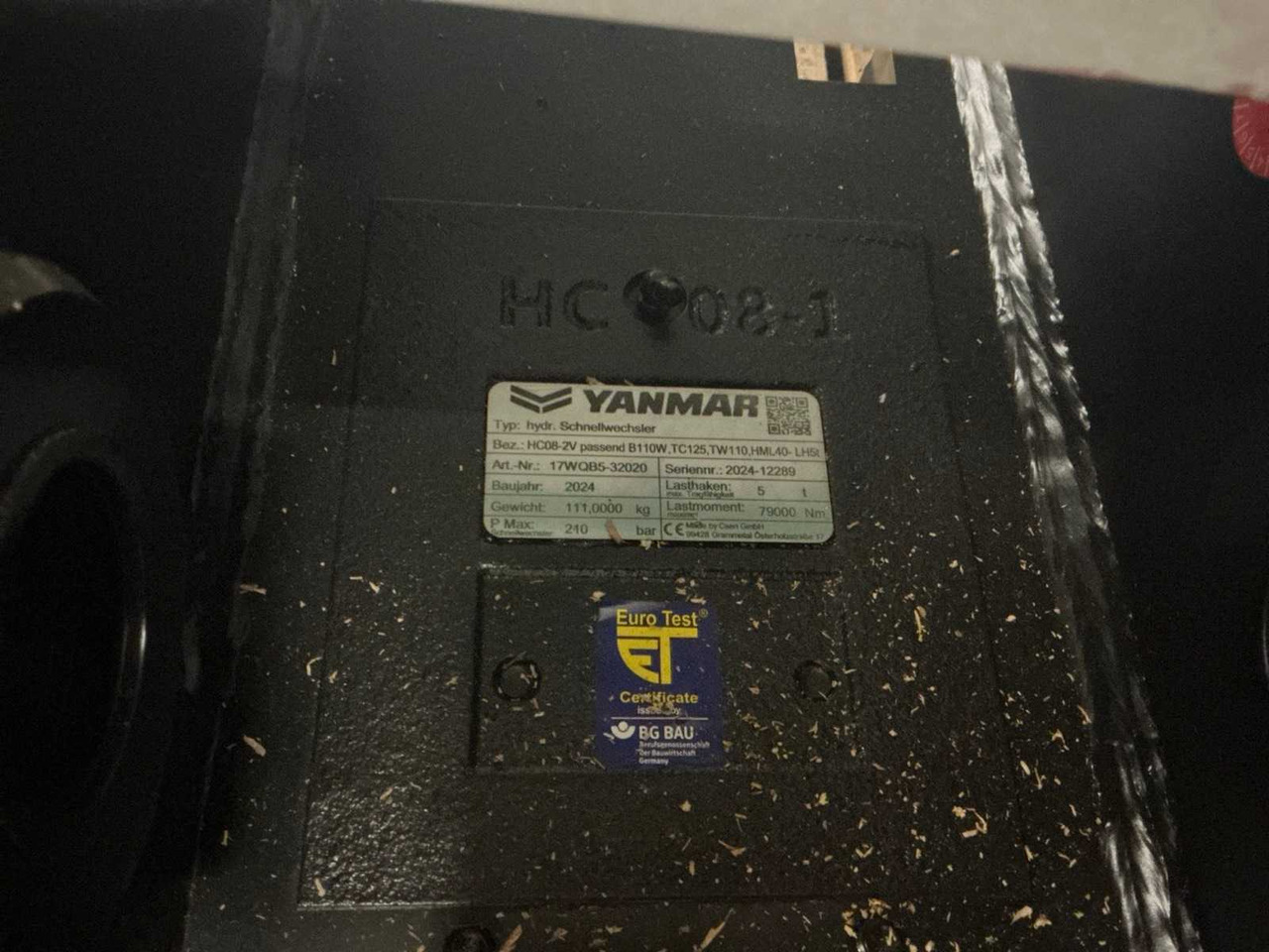 2024 YANMAR QUICK COUPLER, HYDR. - Cargadora de ruedas: foto 5 2024 YANMAR QUICK COUPLER, HYDR. - Cargadora de ruedas: foto 5