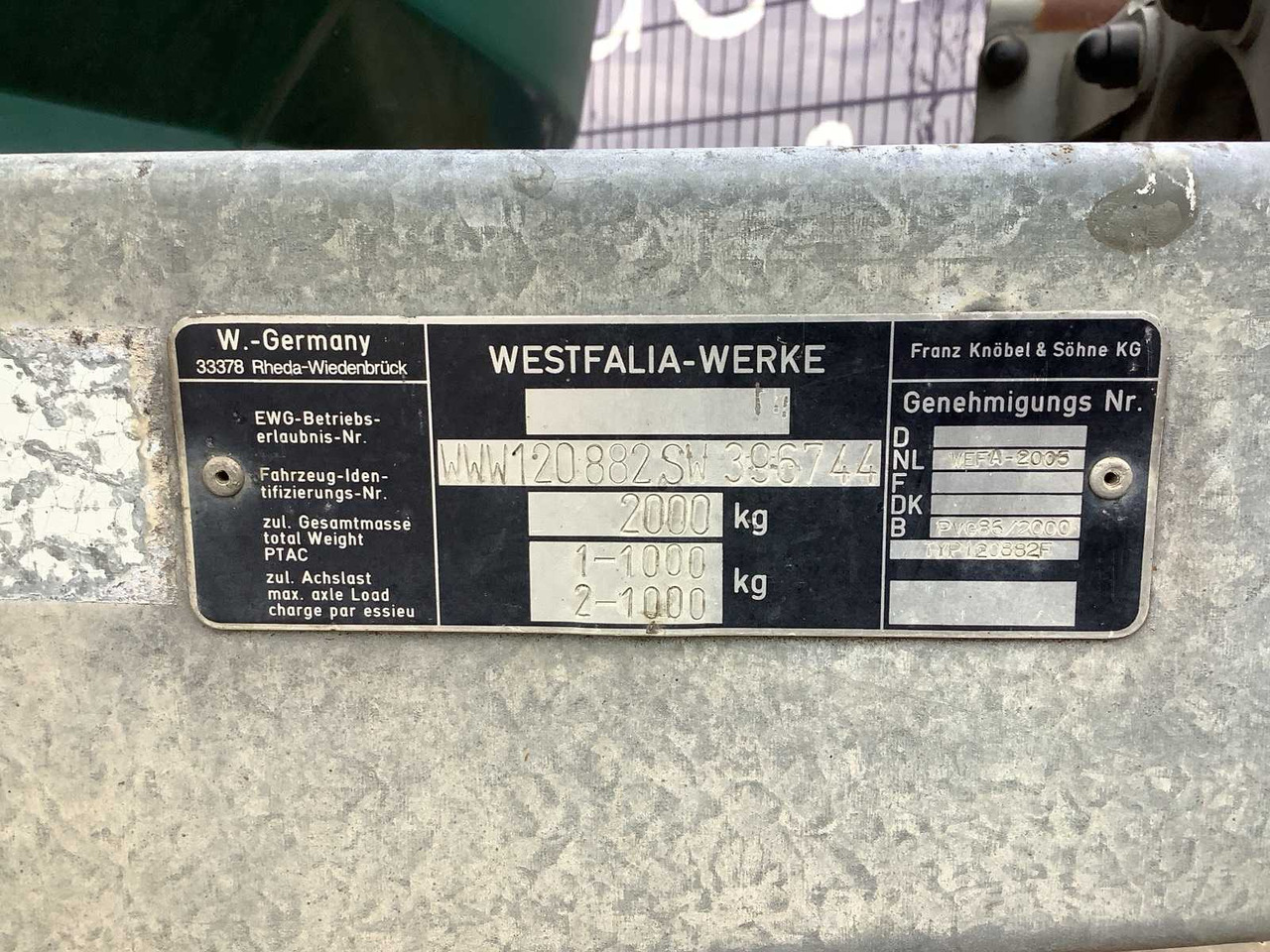 Remolque WESTFALIA - 120882F - HORSE TRAILER: foto 13 Remolque WESTFALIA - 120882F - HORSE TRAILER: foto 13