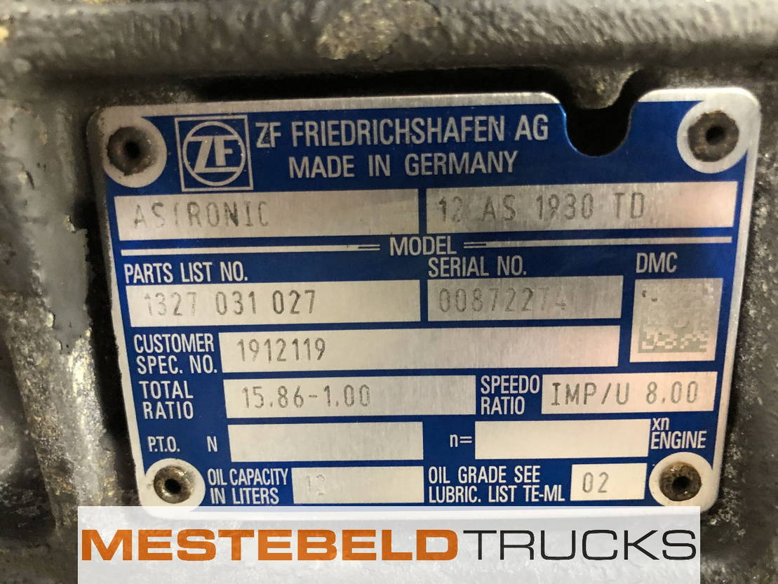 DAF Versnellingsbak 12 AS 1930 TD - Caja de cambios y piezas para Camión: foto 5 DAF Versnellingsbak 12 AS 1930 TD - Caja de cambios y piezas para Camión: foto 5
