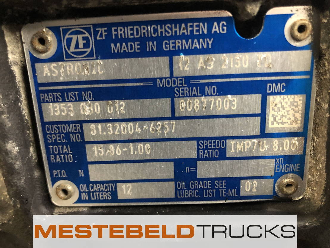 MAN Versnellingsbak 12 AS 2130 TD - Caja de cambios y piezas para Camión: foto 5 MAN Versnellingsbak 12 AS 2130 TD - Caja de cambios y piezas para Camión: foto 5