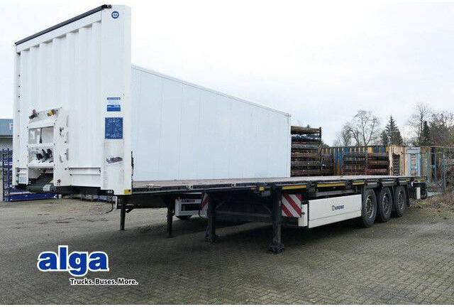 Krone SDP 27, Container, Rungen, 2x Lift, Multi-Lock - Semirremolque plataforma/ Caja abierta: foto 1 Krone SDP 27, Container, Rungen, 2x Lift, Multi-Lock - Semirremolque plataforma/ Caja abierta: foto 1