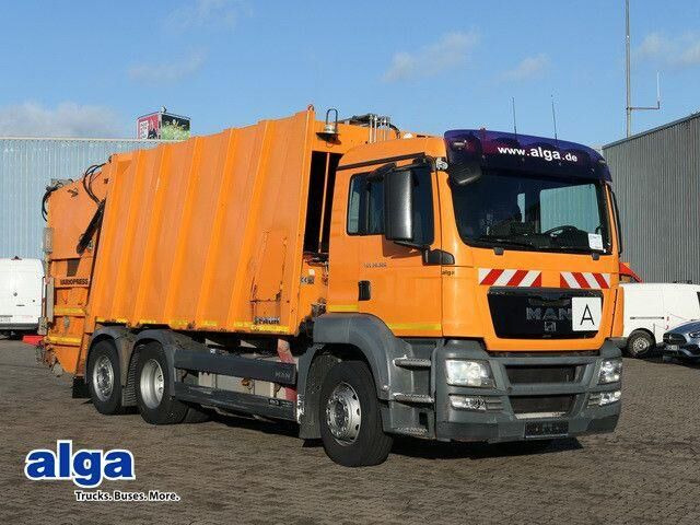 MAN 26.320 TGS BL 6x2, Faun, Vario Press, Zöller - Camión de basura: foto 1 MAN 26.320 TGS BL 6x2, Faun, Vario Press, Zöller - Camión de basura: foto 1