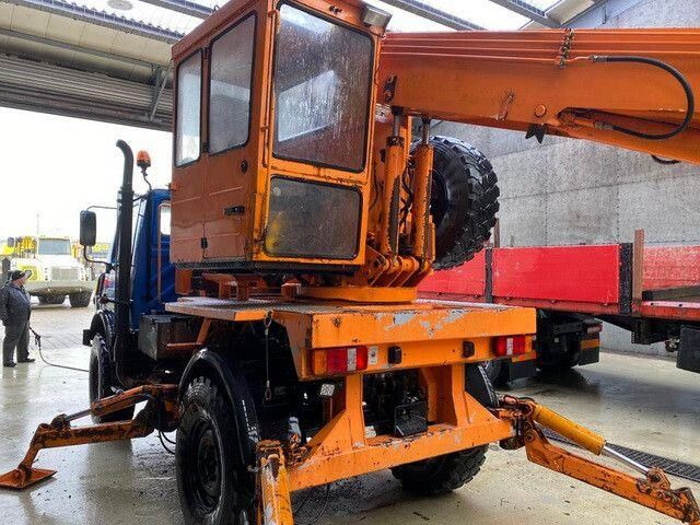 Maquinaria de construcción Unimog U 1450 4x4, Zug & Bergwinde, Kran, Greifer, AH: foto 7
