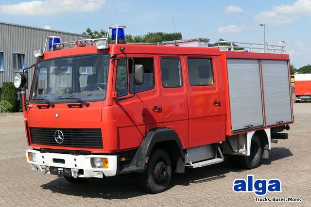 Mercedes-Benz 814 F/Feuerwehr/Pumpe/9 Sitze - Camión de bomberos, Furgoneta combi: foto 1 Mercedes-Benz 814 F/Feuerwehr/Pumpe/9 Sitze - Camión de bomberos, Furgoneta combi: foto 1