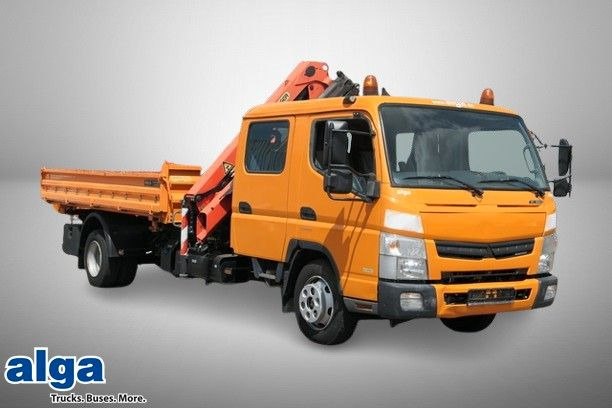 Mitsubishi Fuso Canter 7C18D, Palfinger PK 7001-KA, DOKA - Camión volquete, Camión grúa: foto 1 Mitsubishi Fuso Canter 7C18D, Palfinger PK 7001-KA, DOKA - Camión volquete, Camión grúa: foto 1