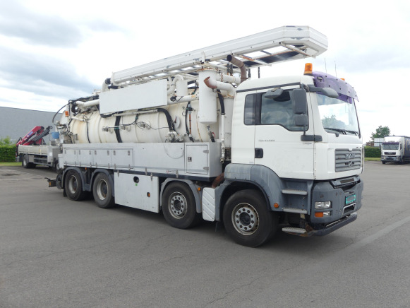 Limpieza de alcantarillado Camion Hydrocureur MAN (2008-201.882 km-VIN:WMAH39ZZ58L050583): foto 1