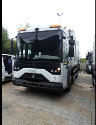REF:62481 - Camion poubelle Renault Access (2014-281.264 km) (VIN: SEG1930BL5BD17884) - Camión de basura: foto 1 REF:62481 - Camion poubelle Renault Access (2014-281.264 km) (VIN: SEG1930BL5BD17884) - Camión de basura: foto 1