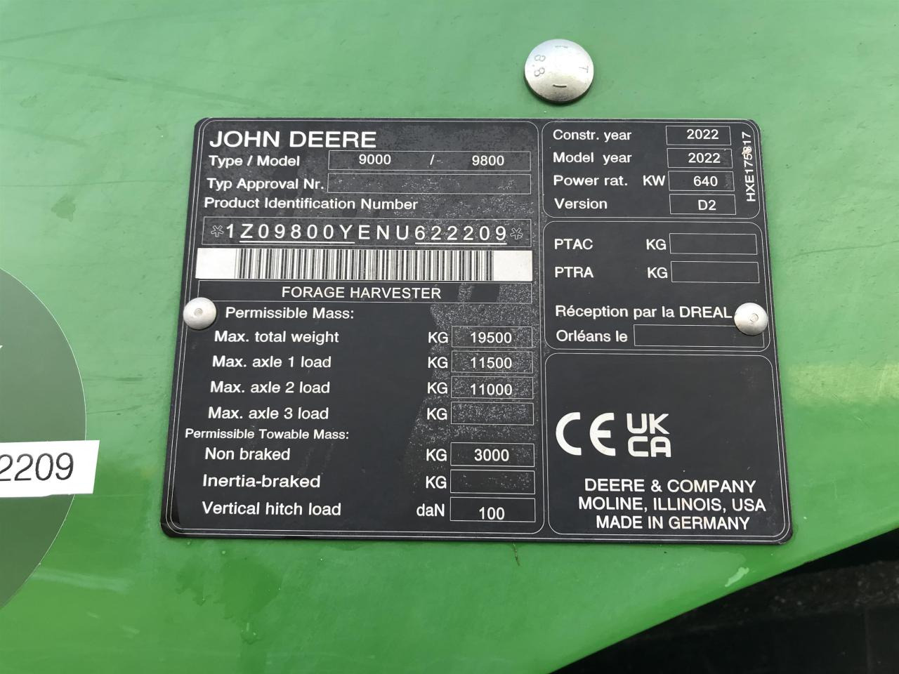 Leasing de John Deere 9800 John Deere 9800: foto 10