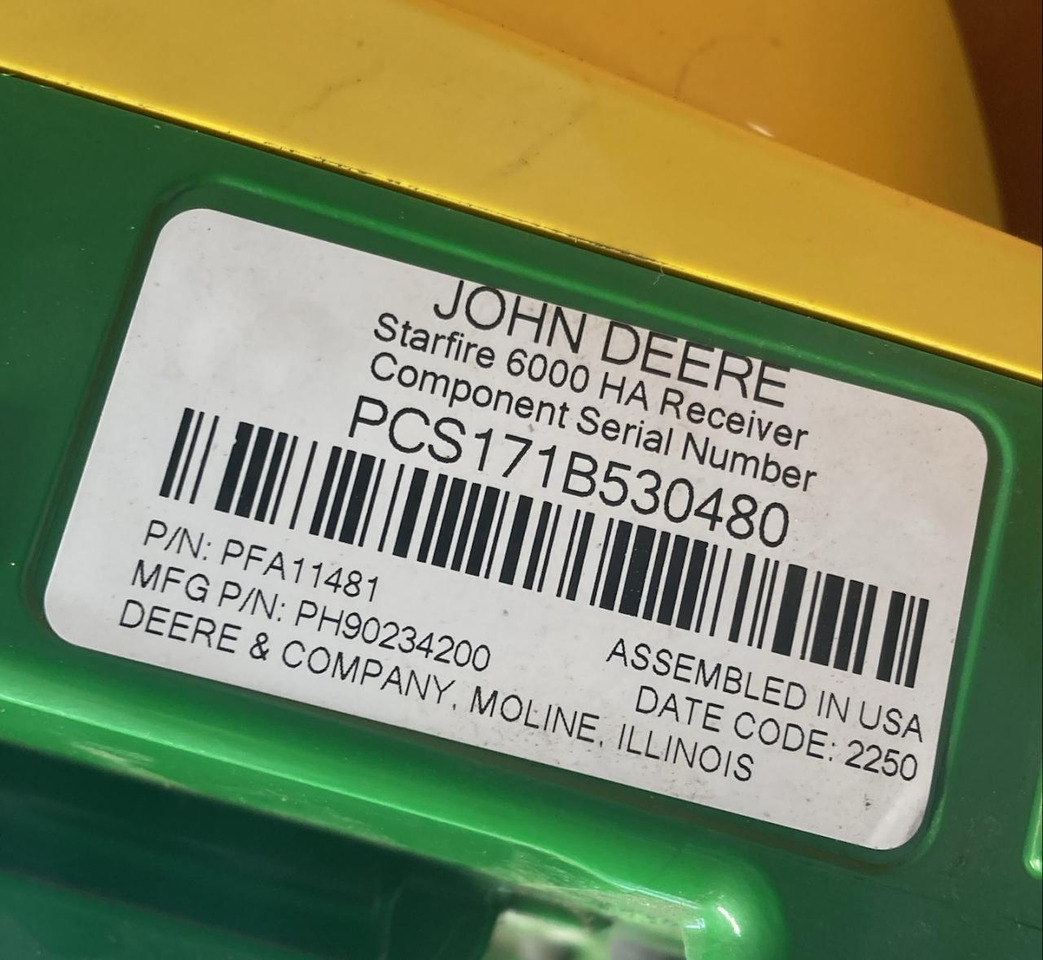 John Deere SF6000 - Sistema de navegación para Maquinaria agrícola: foto 3 John Deere SF6000 - Sistema de navegación para Maquinaria agrícola: foto 3