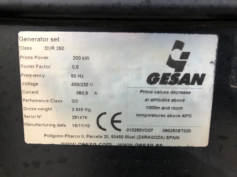 GESAN Volvo Stamford 250 kVA Supersilent Rental generatorset - Generador industriale: foto 5 GESAN Volvo Stamford 250 kVA Supersilent Rental generatorset - Generador industriale: foto 5