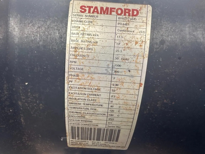 Generador industriale Hatz 2M41 Stamford 17.5 kVA generatorset: foto 6