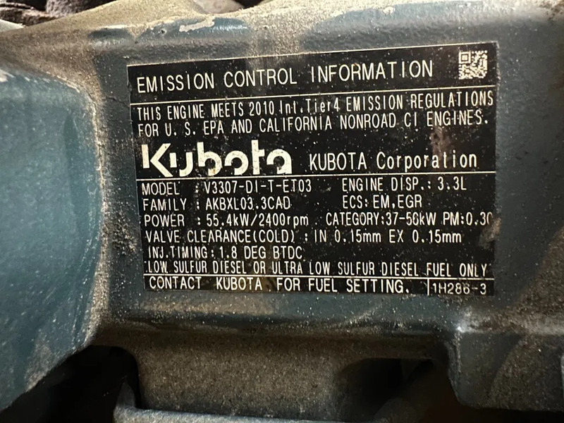 Compresor de aire Kaeser M80 Kubota 8.1 m3 / min 7 Bar 55 kW Mobiele Silent Diesel Compressor: foto 17