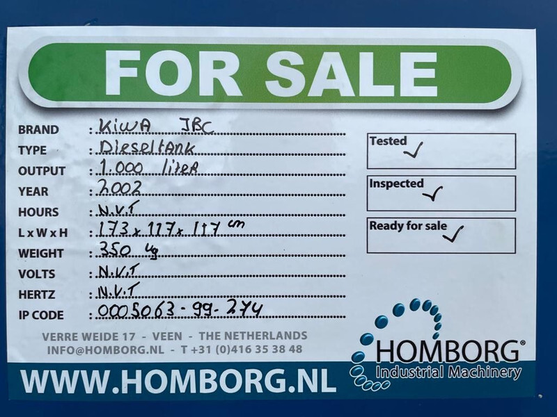 Tanque de almacenamiento Kiwa IBC 1000 liter Kiwa IBC Dieseltank met keuring: foto 13 Tanque de almacenamiento Kiwa IBC 1000 liter Kiwa IBC Dieseltank met keuring: foto 13