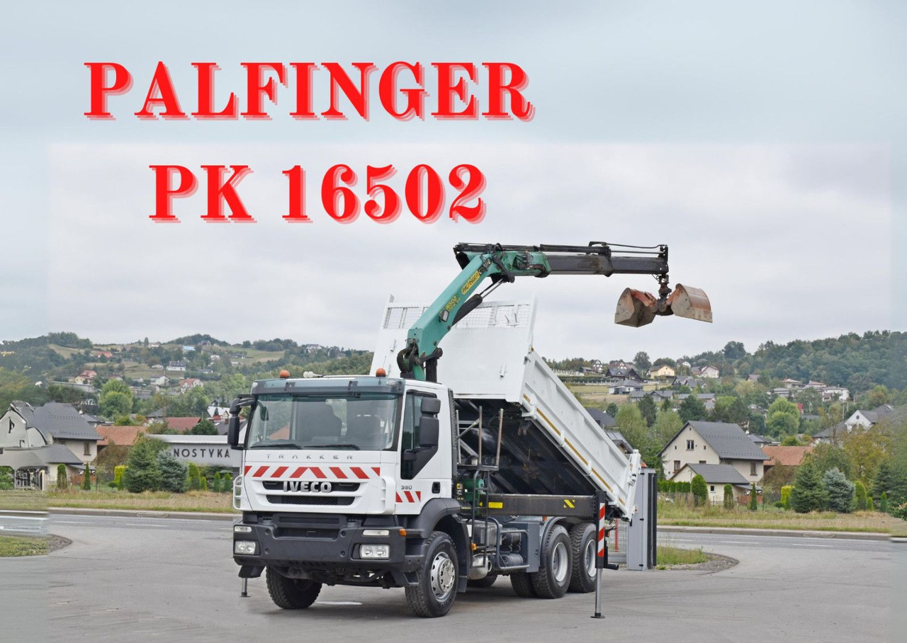 Iveco TRAKKER 360 * Kipper 5,20m* PK 16502 / FUNK*6x4 - Camión grúa: foto 1 Iveco TRAKKER 360 * Kipper 5,20m* PK 16502 / FUNK*6x4 - Camión grúa: foto 1