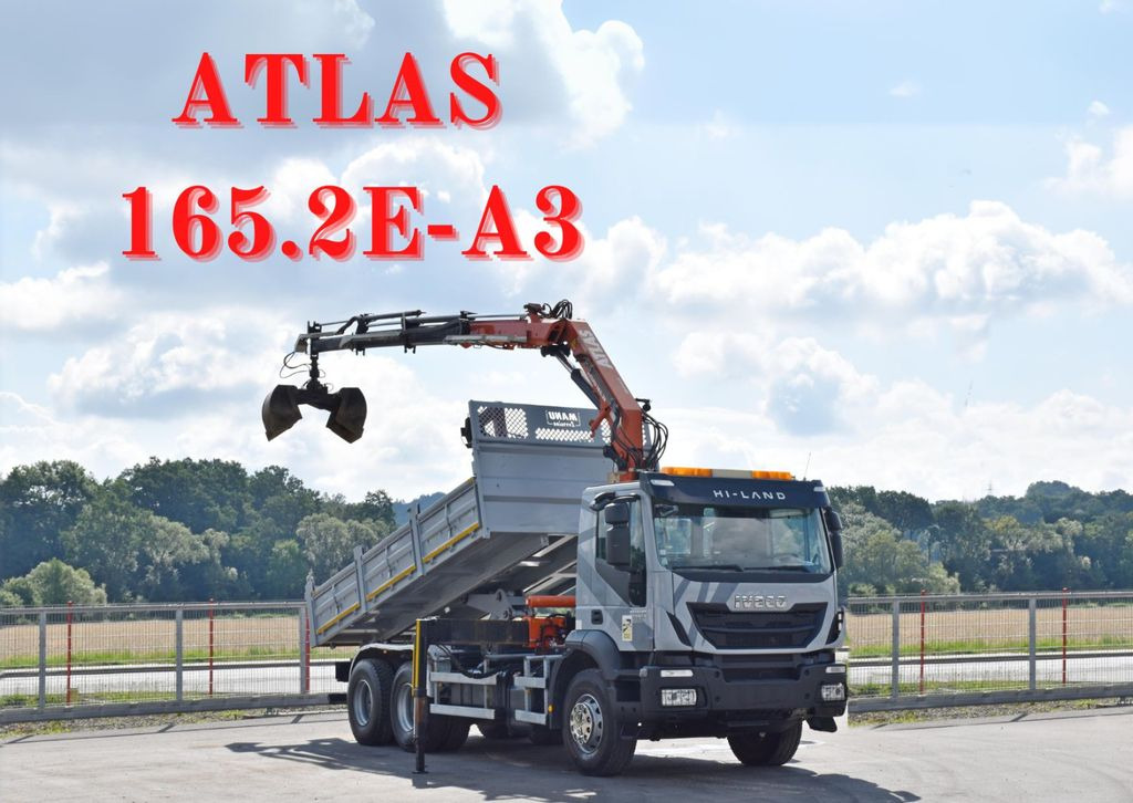 Iveco TRAKKER 410*Kipper 5,20m*ATLAS 165.2E * FUNK/6x4 - Camión volquete, Camión grúa: foto 1 Iveco TRAKKER 410*Kipper 5,20m*ATLAS 165.2E * FUNK/6x4 - Camión volquete, Camión grúa: foto 1