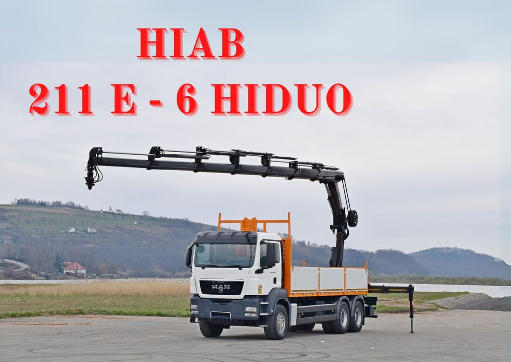 MAN TGS 26.360* HIAB 211 E-6 HIDUO / FUNK * 6x4 - Camión grúa, Camión caja abierta: foto 1 MAN TGS 26.360* HIAB 211 E-6 HIDUO / FUNK * 6x4 - Camión grúa, Camión caja abierta: foto 1