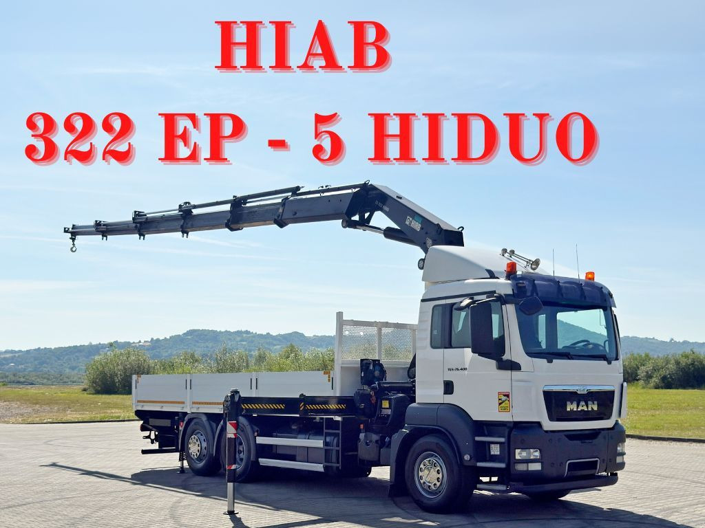 MAN TGS 26.400 * HIAB 322 EP-5 HIDUO + FUNK* TOP - Camión grúa: foto 1 MAN TGS 26.400 * HIAB 322 EP-5 HIDUO + FUNK* TOP - Camión grúa: foto 1