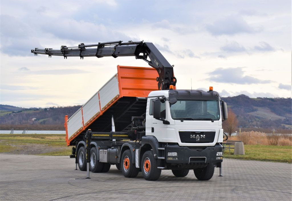 MAN TGS 35.440 * HIAB 322 EP-5HIPRO+FUNK / 8x4! - Camión grúa, Camión volquete: foto 2 MAN TGS 35.440 * HIAB 322 EP-5HIPRO+FUNK / 8x4! - Camión grúa, Camión volquete: foto 2