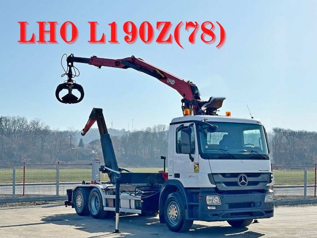 Mercedes-Benz ACTROS 2544 * ABROLLKIPPER * LHO L190Z(78) * TOP - Camión multibasculante, Camión grúa: foto 1 Mercedes-Benz ACTROS 2544 * ABROLLKIPPER * LHO L190Z(78) * TOP - Camión multibasculante, Camión grúa: foto 1