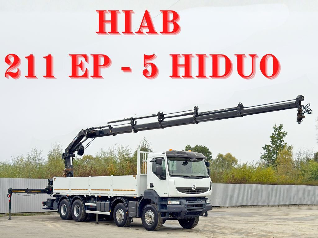 Renault KERAX 430 * HIAB 211 EP-5 HIDUO /FUNK *8x4 - Camión grúa: foto 1 Renault KERAX 430 * HIAB 211 EP-5 HIDUO /FUNK *8x4 - Camión grúa: foto 1